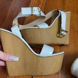 Steve Madden wood wedges